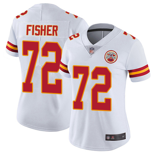 Women Kansas City Chiefs #72 Fisher Eric White Vapor Untouchable Limited Player Football Nike NFL Jersey->youth nfl jersey->Youth Jersey